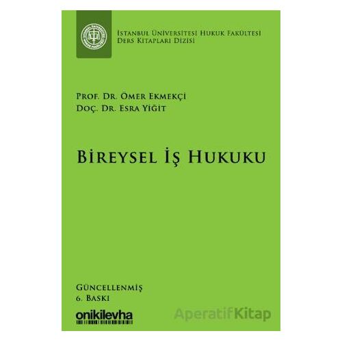 Bireysel İş Hukuku İstanbul Üniversitesi Hukuk Fakültesi Ders Kitapları Dizisi