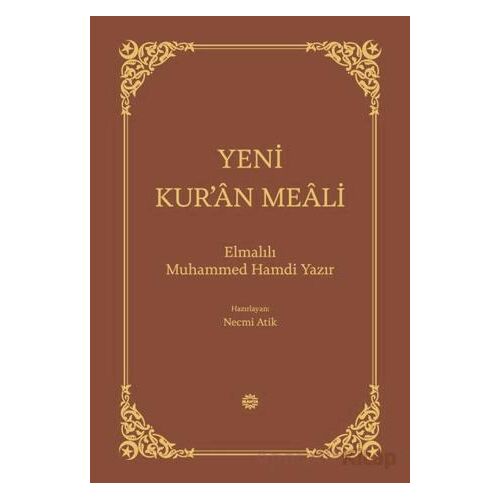 Yeni Kur’an Meali Bez Ciltli - Elmalılı Muhammed Hamdi Yazır - Mahya Yayınları