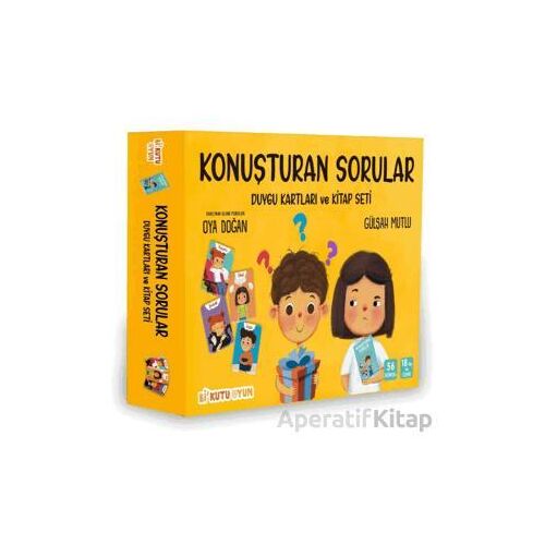 Konuşturan Sorular - Duygu Kartları ve Kitap Seti - Gülşah Mutlu - Bi Kutu Oyun