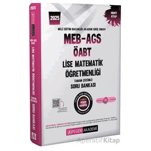 2025 MEB-AGS-ÖABT Lise Matematik Öğretmenliği Tamamı Çözümlü Soru Bankası