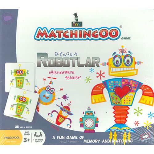 Afacan Robotlar Eşleştirme Kartları Matchingoo