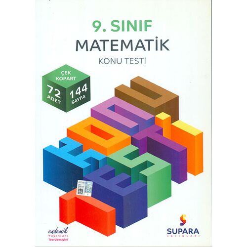 9.Sınıf Matematik Konu Testi Supara Yayınları