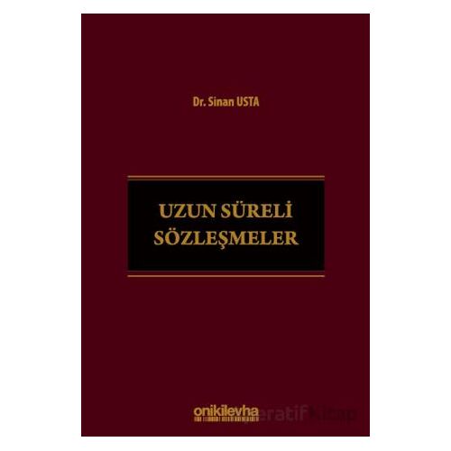 Uzun Süreli Sözleşmeler - Sinan Usta - On İki Levha Yayınları