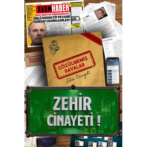 Zehir Cinayeti Dedektif Oyunu - Molfy Kutu Oyunları