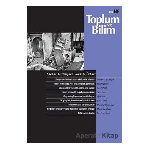 Toplum ve Bilim Dergisi Sayı: 146 Aralık 2018 - İletişim Yayınevi