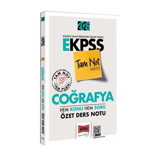 Yargı Yayınları 2026 E-KPSS Tam Not Serisi Coğrafya Hem Konu Hem Soru Özet Ders Notu