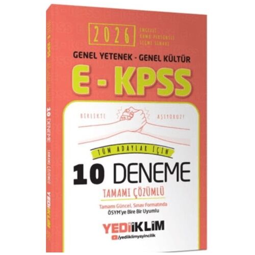 2026 EKPSS Genel Yetenek Genel Kültür Tüm Adaylar İçin Tamamı Çözümlü 10 Deneme
