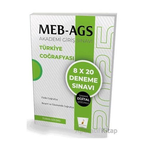 MEB - AGS Hazırlık Türkiye Coğrafyası 8x20 Tamamı Dijital Çözümlü Deneme Sınavı