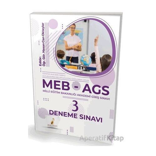 MEB - AGS Hazırlık 3 Deneme Sınavı - Hasan Can Oktaylar - Pelikan Tıp Teknik Yayıncılık