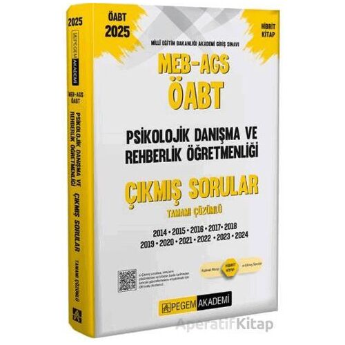 2025 MEB-AGS-ÖABT Psikolojik Danışma ve Rehberlik Öğretmenliği Çıkmış Sorular