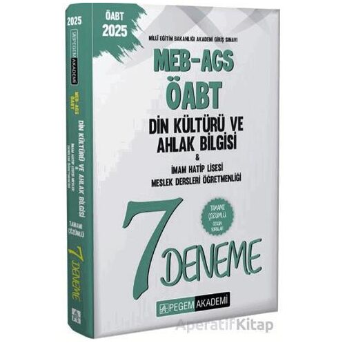 2025 MEB-AGS-ÖABT Din Kültürü Ve Ahlak Bilgisi İmam Hatip Lisesi Meslek Dersleri Öğretmenliği Tamamı