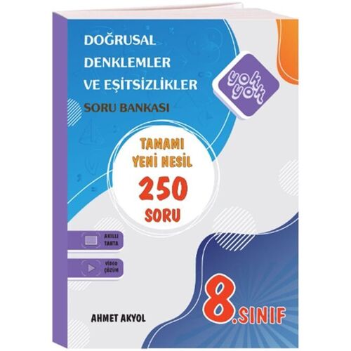 Yok Yok Yayınları 8. Sınıf Matematik Denklem ve Eşitsizlikler Yeni Nesil Soru Bankası