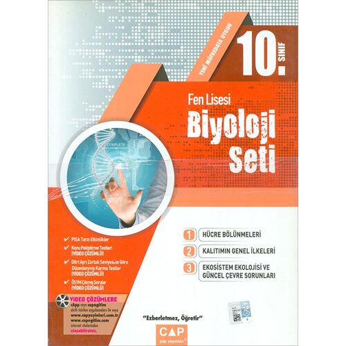 10.Sınıf Fen Lisesi Biyoloji Seti (Kampanyalı) Çap Yayınları
