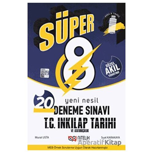 8.Sınıf İnkilap Tarihi 20 Deneme Sınavı (Kampanyalı) Nitelik