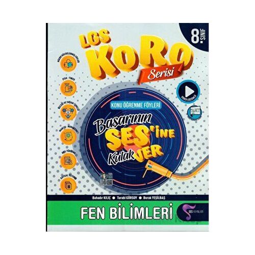 8.Sınıf LGS Fen Bilimleri Koro Serisi Föyleri (Kampanyalı) Ses Yayınları