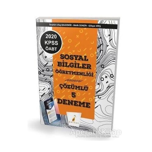 2020 KPSS ÖABT Sosyal Bilgiler Öğretmenliği Dijital Çözümlü 5 Deneme Sınavı