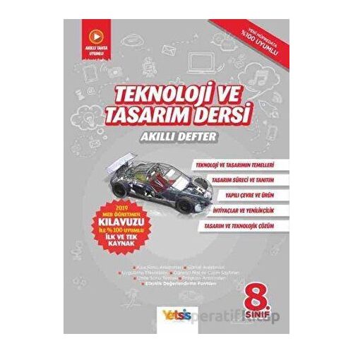 8.Sınıf Teknoloji ve Tasarım Dersi Akıllı Defter (Kampanyalı) Yetsis Yayınları