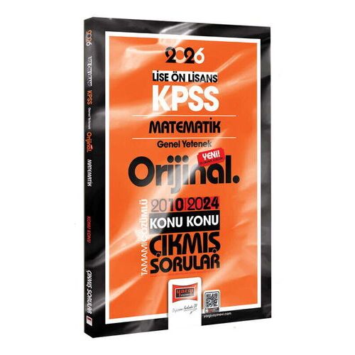 2026 KPSS Lise-Önlisans Matematik Orijinal 2010-2024 Konu Konu Çıkmış Sorular Yargı Yayınevi