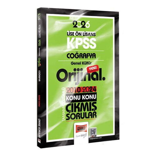 2026 KPSS Lise-Önlisans Coğrafya Orijinal 2010-2024 Konu Konu Çıkmış Sorular Yargı Yayınevi