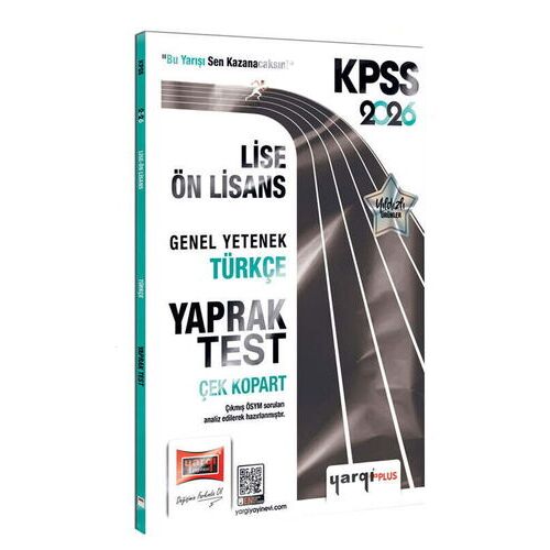 2026 KPSS Lise-Ön Lisans Türkçe Çek Kopart Yaprak Test Yargı Yayınevi