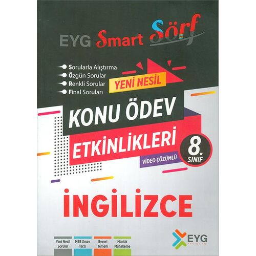 8.Sınıf İngilizce Konu Ödev Etkinlikleri (Kampanyalı) EYG Yayınları