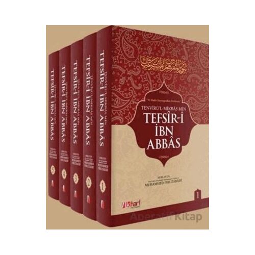 İbn Abbas Tefsiri (5 Cilt Takım) - İbn Abbas - İlkharf Yayınevi