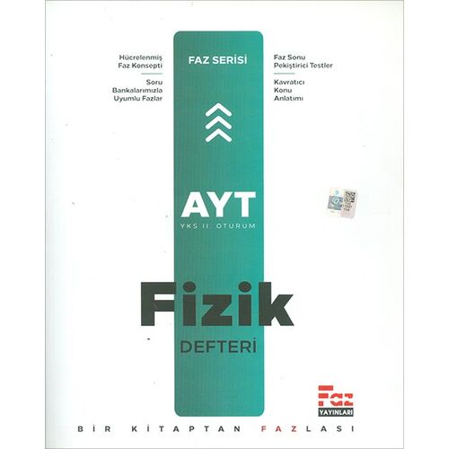 AYT Fizik Defteri (Kampanyalı) Faz Yayınları