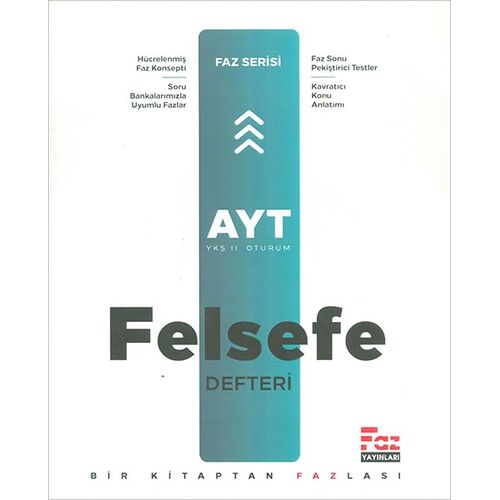 AYT Felsefe Defteri (Kampanyalı) Faz Yayınları