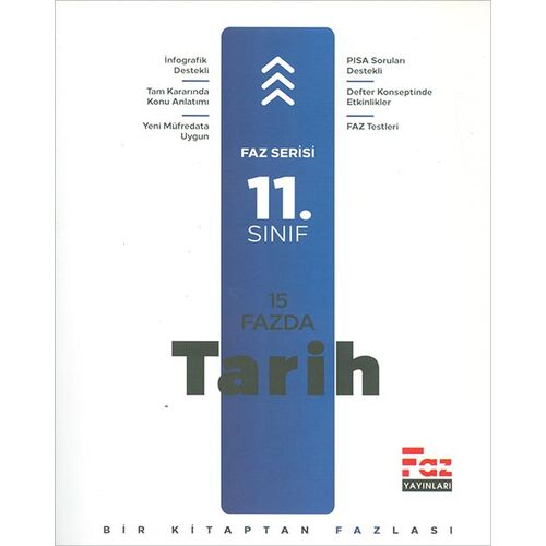 11.Sınıf 15 Fazda Tarih (Kampanyalı) Faz Yayınları