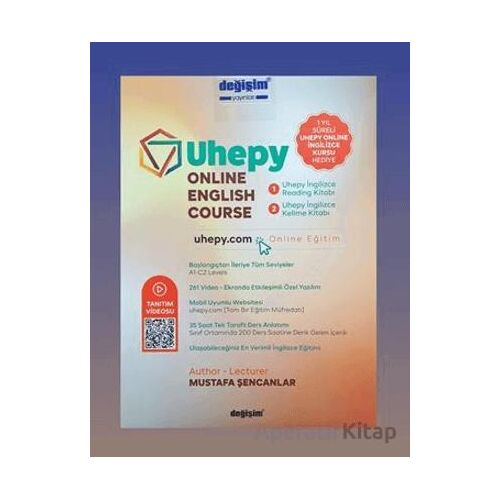 Uhepy Online English Course ( 2 Kitap + Online Eğitim) - Mustafa Şencanlar - Değişim Yayınları