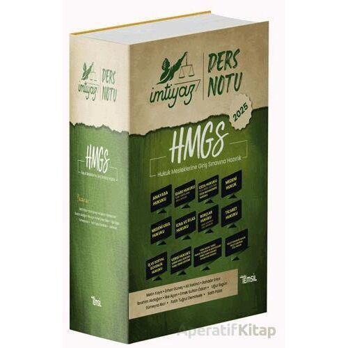 İMTİYAZ HMGS Ders Notu Konu Anlatımı Seti - Bahadır Erkol - Temsil Kitap