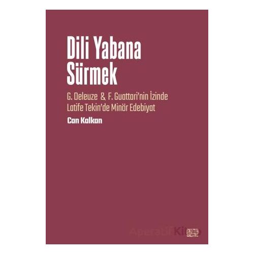 Dili Yabana Sürmek - Can Kalkan - Nota Bene Yayınları