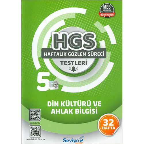 5.Sınıf Din Kültürü ve Ahlak Bilgisi Testleri (Kampanyalı) Seviye Yayınları