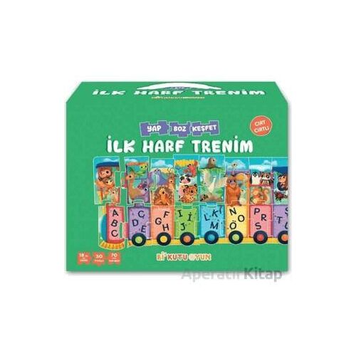 İlk Harf Trenim - Cırt Cırtlı Yapboz ve Kitap Seti - Halil İbrahim Öztürk - Bi Kutu Oyun