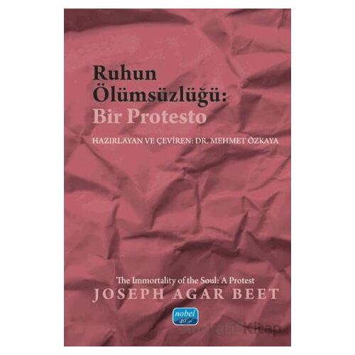 Ruhun Ölümsüzlüğü: Bir Protesto - Joseph Agar Beet - Nobel Akademik Yayıncılık