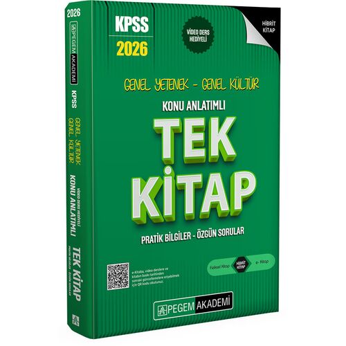 2026 KPSS Konu Anlatımlı Tek Kitap Pegem Akademi