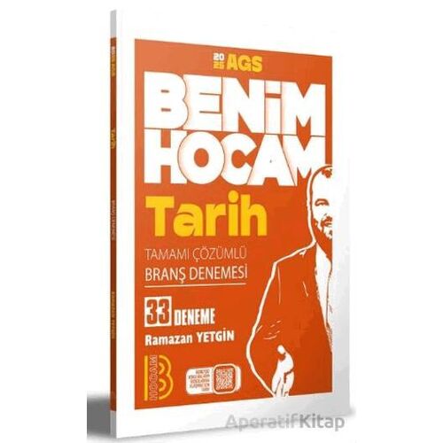 2025 AGS Tarih 33 Branş deneme - Benim Hocam Yayınları