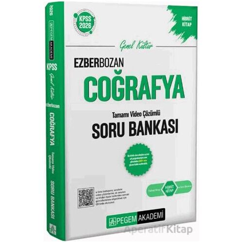 2026 KPSS Genel Yetenek Genel Kültür Ezberbozan Coğrafya Tamamı Video Çözümlü Soru Bankası