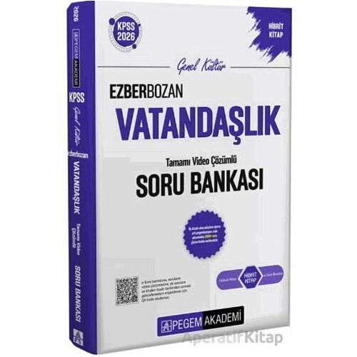 2026 KPSS Genel Yetenek Genel Kültür Ezberbozan Vatandaşlık Tamamı Video Çözümlü Soru Bankası