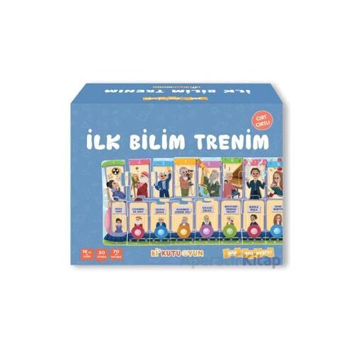 İlk Bilim Trenim - Cırt Cırtlı Yapboz ve Kitap Seti - Buse Nazilli - Bi Kutu Oyun