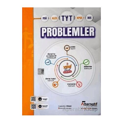 TYT Problemler Soru Bankası - Sadettin Fidan - Alternatif Yayıncılık