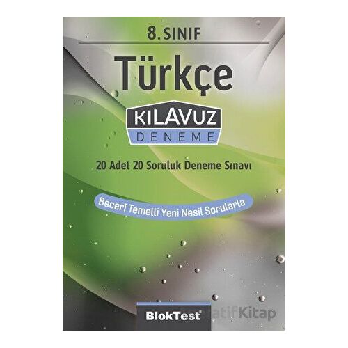 8. Sınıf Türkçe Kılavuz Deneme (Kampanyalı) Blok Test Yayınları
