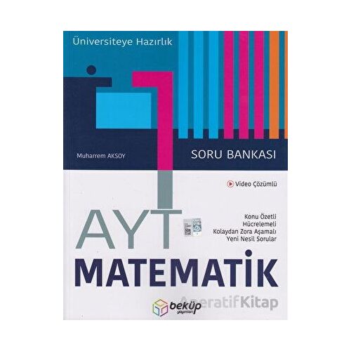 AYT Matematik Soru Bankası (Kampanyalı) Beküp Yayınları