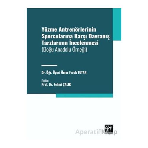 Yüzme Antrenörlerinin Sporcularına Karşı Davranış Tarzlarının İncelenmesi