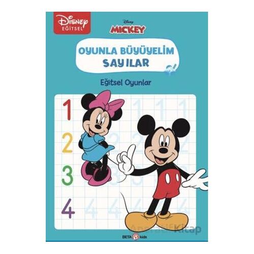Disney Eğitsel Oyunla Büyüyelim Sayılar - Mickey - Kollektif - Beta Kids
