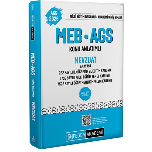 Pegem 2026 MEB-AGS Konu Anlatımlı Mevzuat