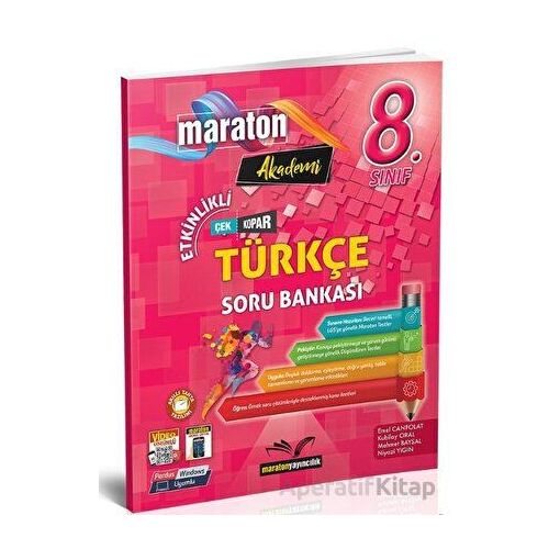 8.Sınıf Türkçe Etkinlikli Soru Bankası (Kampanyalı) Maraton Yayınları