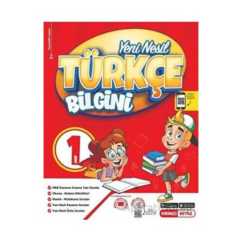 1. Sınıf Türkçe Bilgini Kırmızı Beyaz