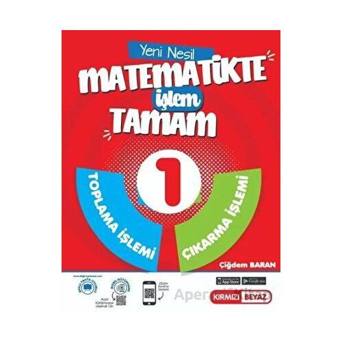 1. Sınıf Yeni Nesil Dört İşlem Matematik Kırmızı Beyaz
