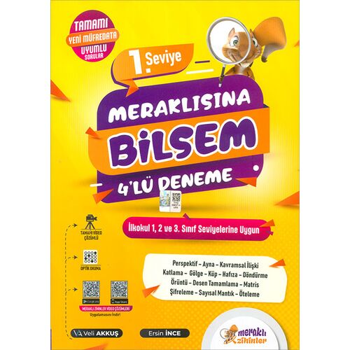 Meraklısına Bilsem 4 lü Deneme 1. Seviye Günay Yayınları